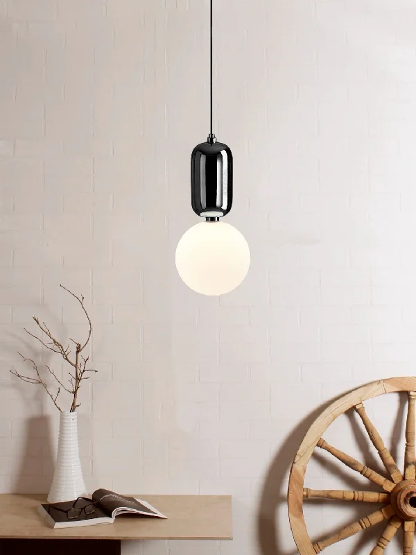 Art Nouveau Ceiling Lights with Organic, Flowing ShapesAballs Black 200mm Pendant Light