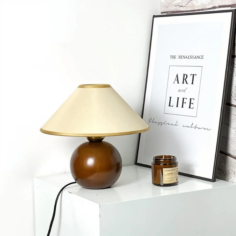 wooden table lamps with natural grain for a warm and organic feelAlan Table Lamp