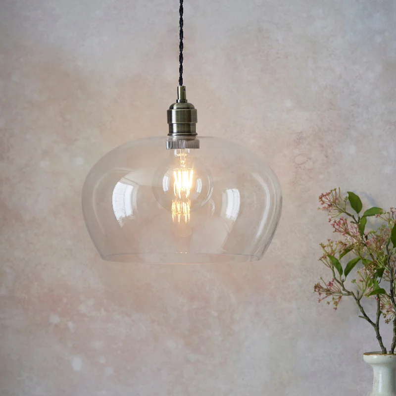 Contemporary Ceiling Lights with Unique, Abstract ShapesAmos Lucid Pendant Antique Brass Medium