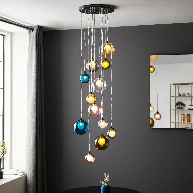 Mid - Century Modern Ceiling Lights with Simple, Sleek LinesAmos Planetary 12 Light Cluster Pendant