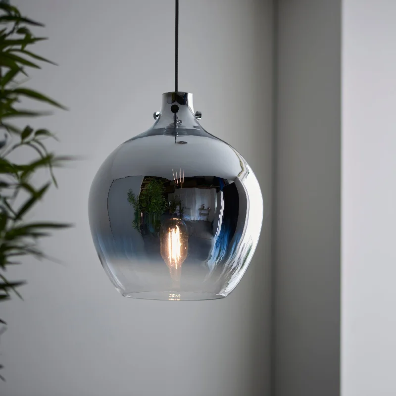 Contemporary Ceiling Lights with Unique, Abstract ShapesAmos Quicklsilver Pendant Chrome