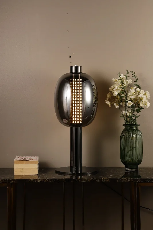 glass table lamps with a frosted surface for soft light diffusionAngels Haven Metallic Table Lamp