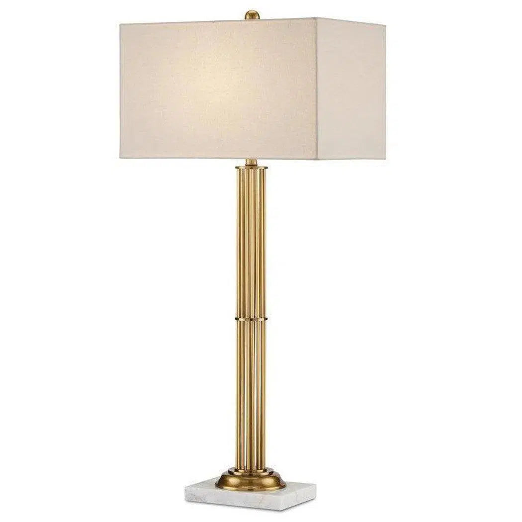 modern minimalist table lamps for contemporary living roomsAntique Brass White Marble Allegory Table Lamp