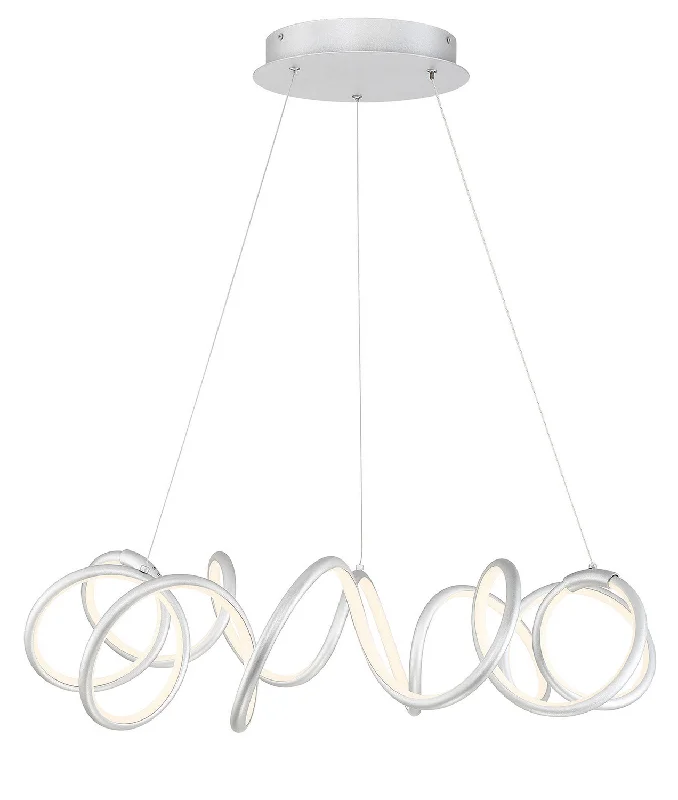 Mediterranean - Style Ceiling Lights with Terra - Cotta and Ceramic DetailsArnsberg Alexander 121710107 Pendant Light - Satin Nickel