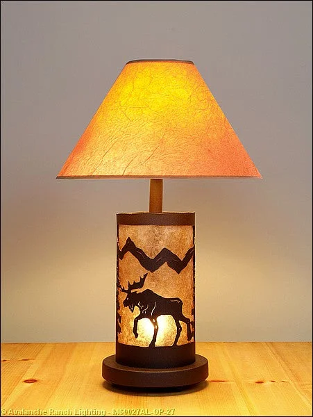 leather table lamps with a distressed texture for a rugged charmLamps - Table Lamps