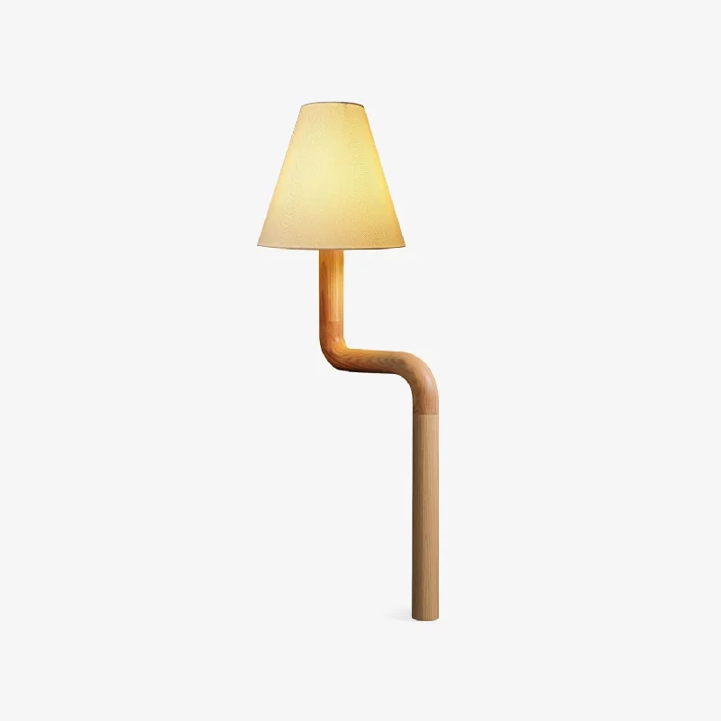 metal table lamps with a matte black finish for a sleek appearanceBend Wood Table Lamp