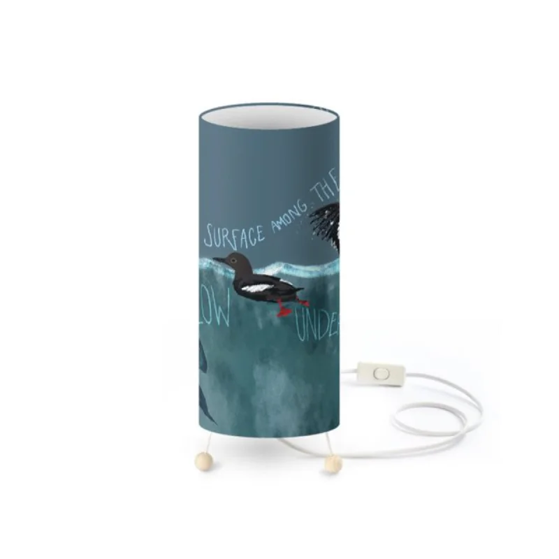 marble table lamps with a luxurious veined pattern for high end decorBlack Guillemot Table Lamp