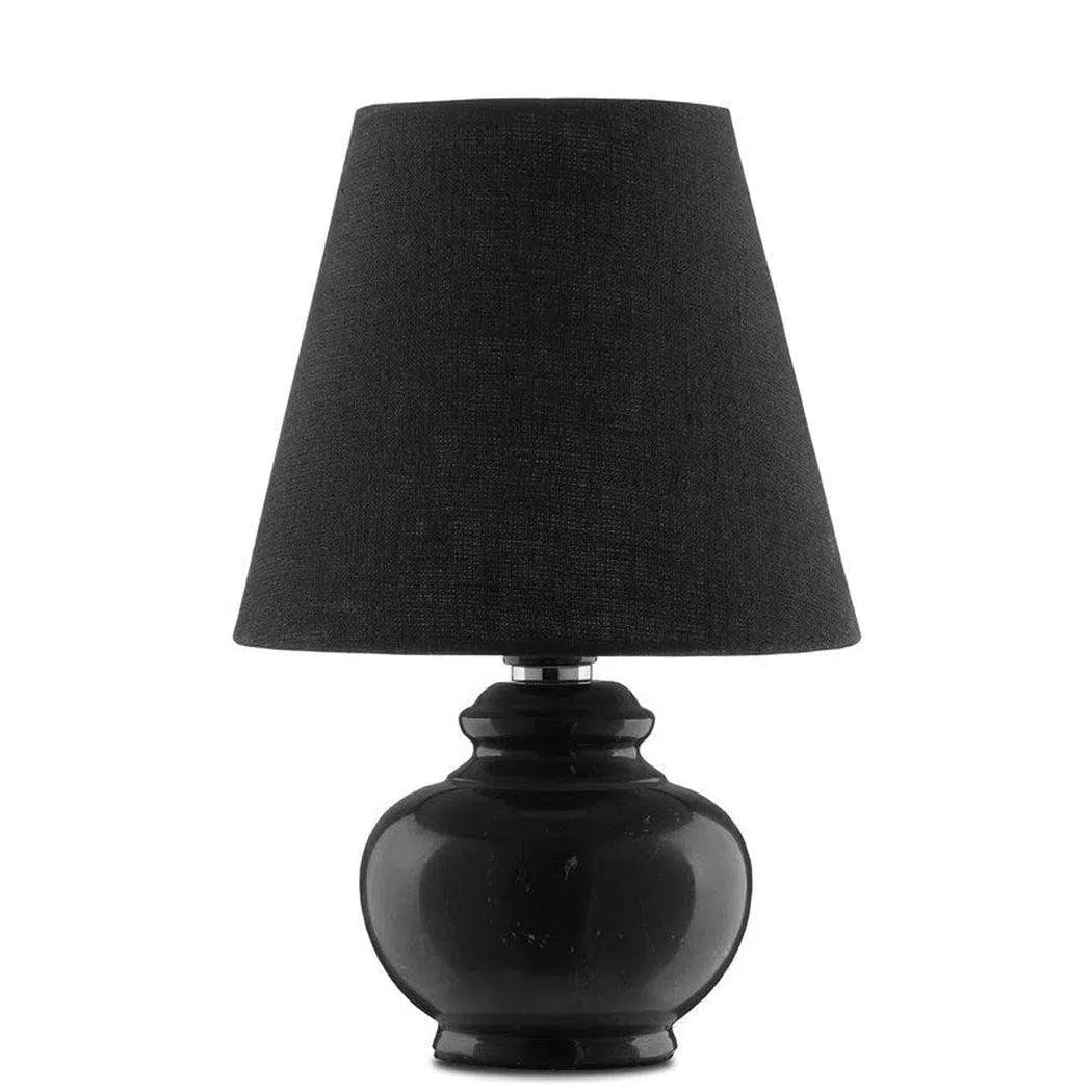 fabric table lamps with a linen shade for a relaxed and breathable lookBlack Piccolo Black Mini Table Lamp