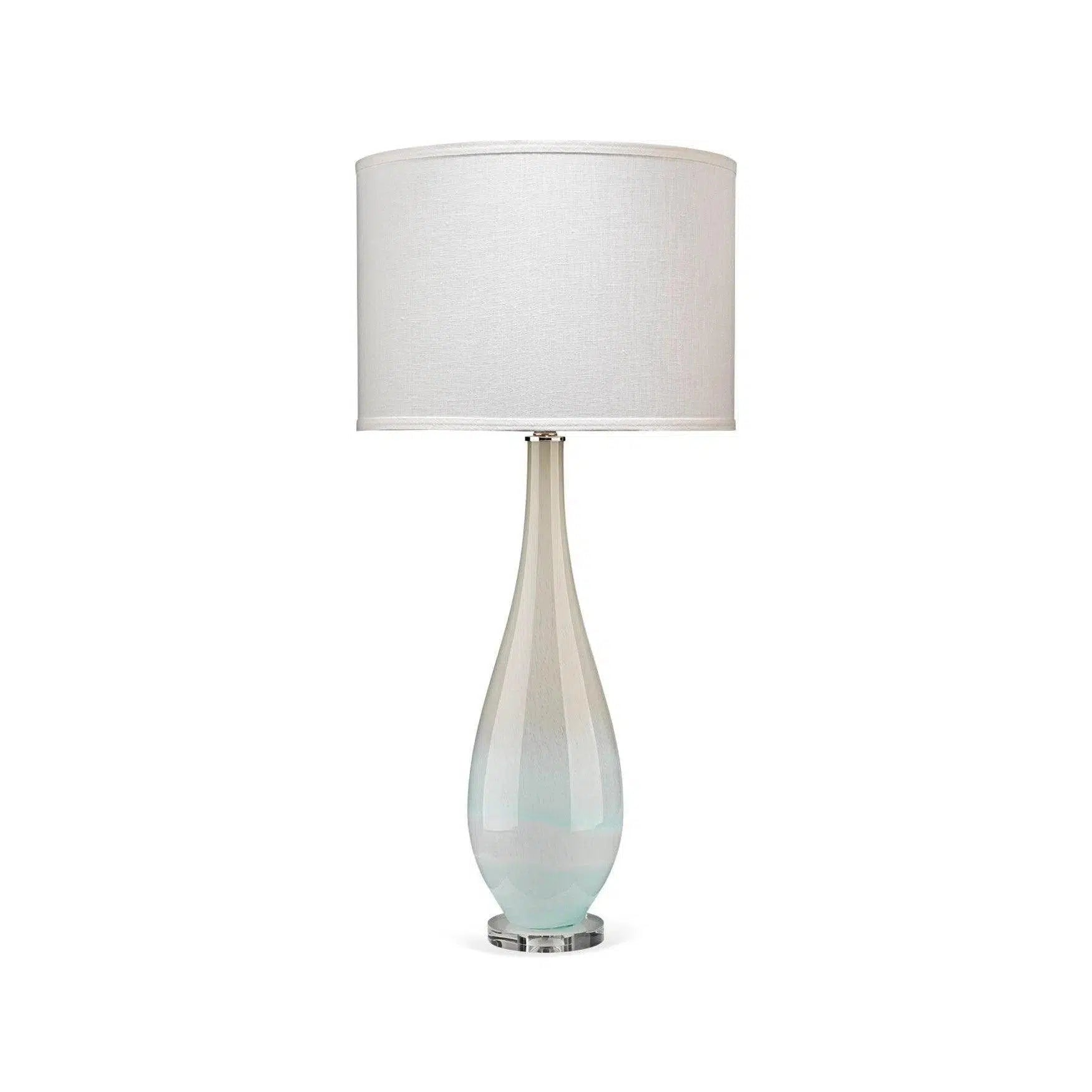 rustic farmhouse table lamps for cozy kitchensBlue Glass Dewdrop Table Lamp