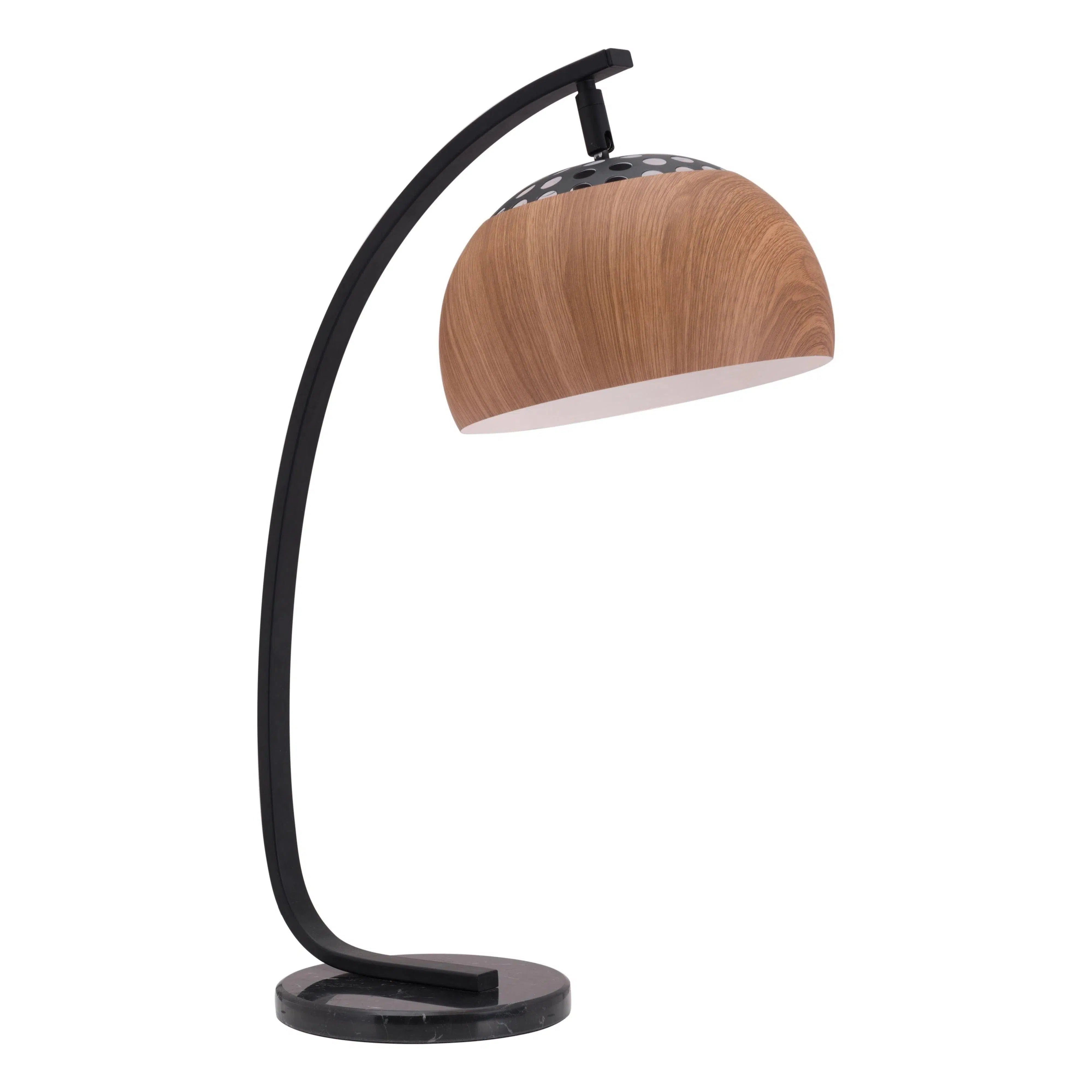 glass table lamps with a frosted surface for soft light diffusionBrentwood Table Lamp Brown & Black