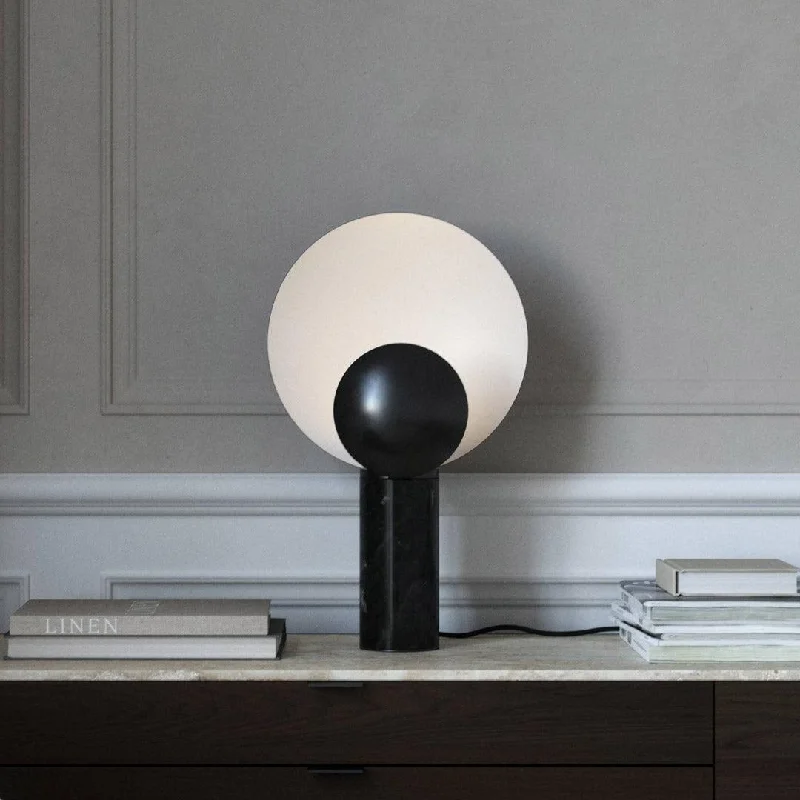 coastal style table lamps with nautical elements for beach housesCaché Black Marble Table Lamp - Nordlux