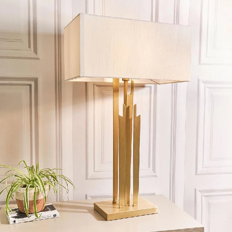 crystal table lamps with dazzling prisms for a glamorous effectCarrick Table Lamp - Antique Brass - RV Astley