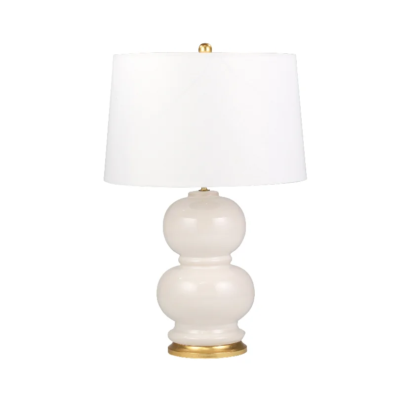modern minimalist table lamps for contemporary living roomsCERAMIC 27" DOUBLE GOURD TABLELAMP, CREAM