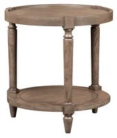 coastal style table lamps with nautical elements for beach housesChe?eais Round Lamp Table - 8092-98
