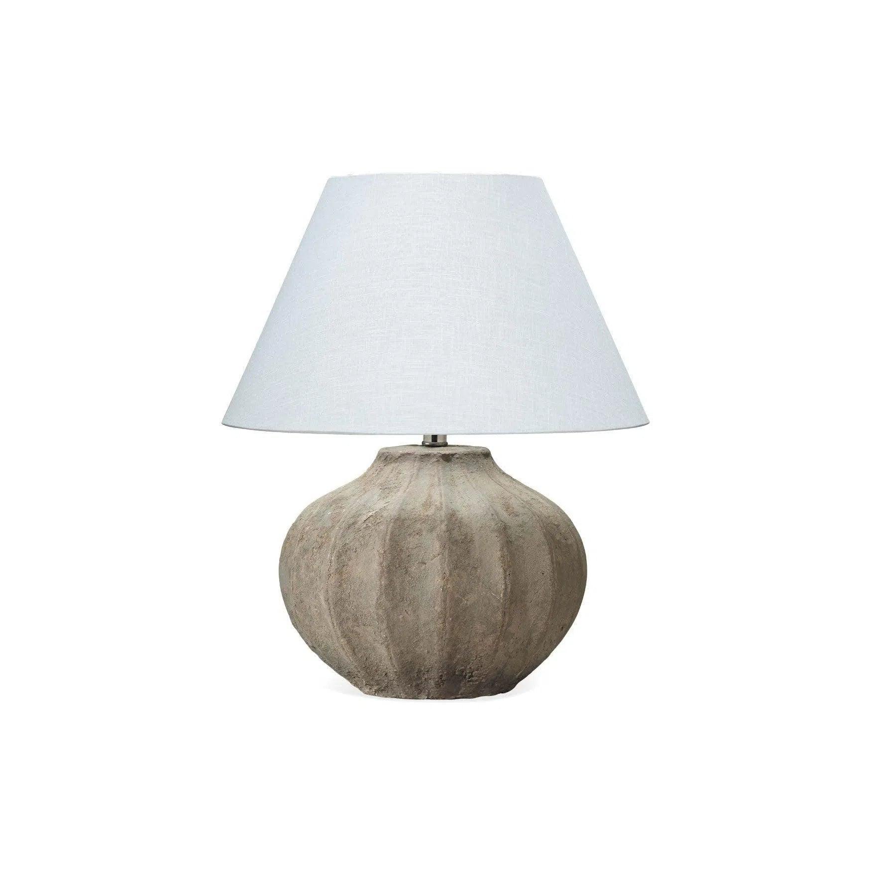 victorian style table lamps with ornate details for traditional homesCoastal Style Grey Ceramic Clamshell Table Lamp