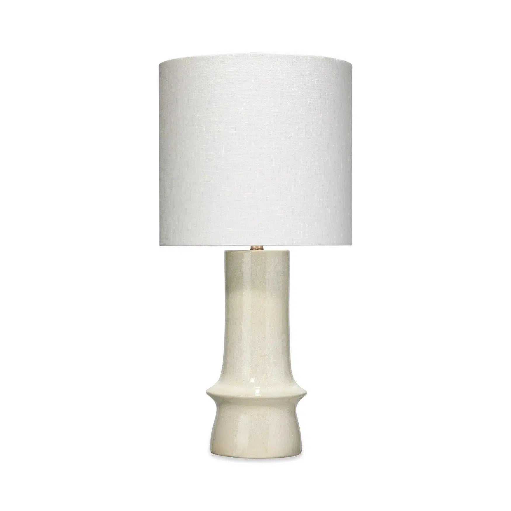 fabric table lamps with a linen shade for a relaxed and breathable lookCream Ceramic Crest Table Lamp