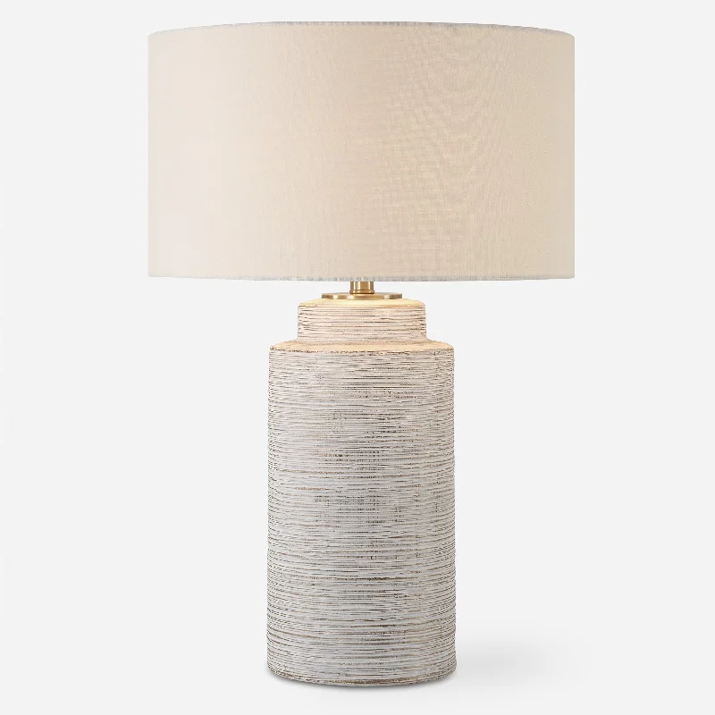 crystal table lamps with dazzling prisms for a glamorous effectCrimp Ribbed Table Lamp