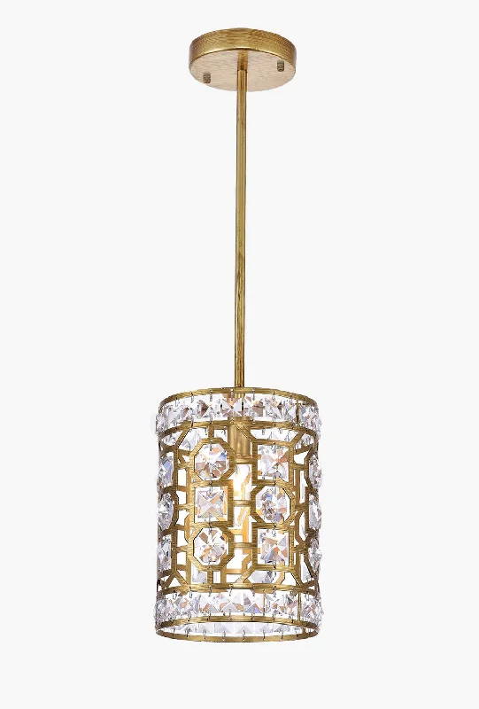 Glass Ceiling Lights with Frosted, Colored, or Etched GlassOne Light Mini Pendant
