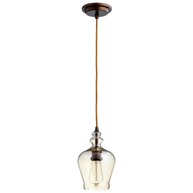 Gothic Ceiling Lights with Dark Metalwork and Pointed ArchesOne Light Pendant