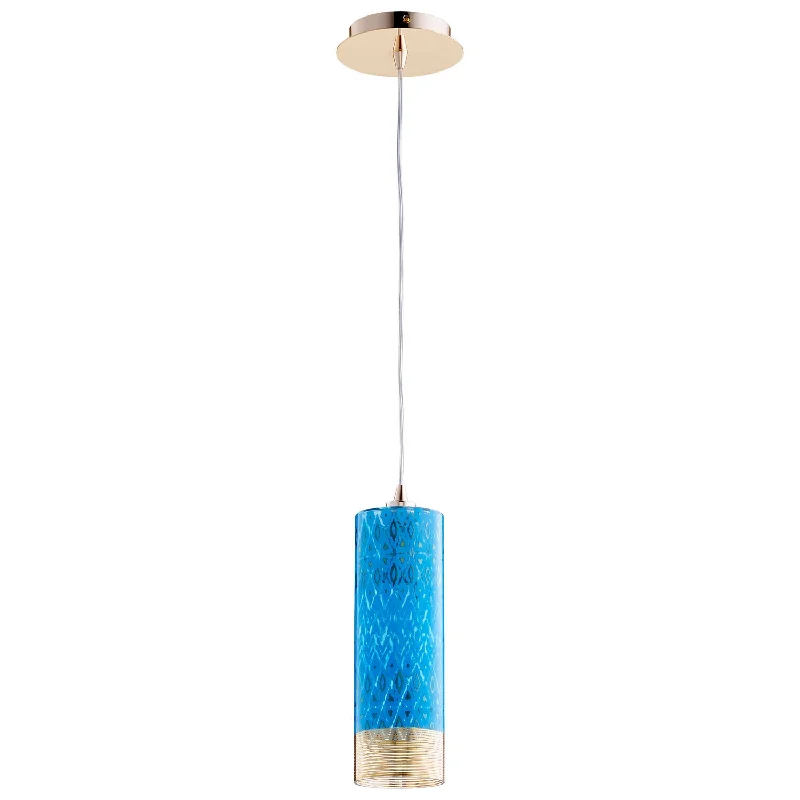 Moroccan Ceiling Lights with Colorful Stained Glass and Geometric CarvingsOne Light Pendant