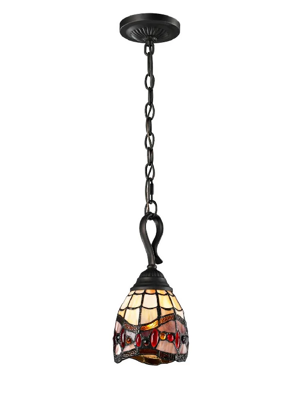 Art Deco Ceiling Lights with Geometric Patterns and Metallic FinishesOne Light Mini Pendant