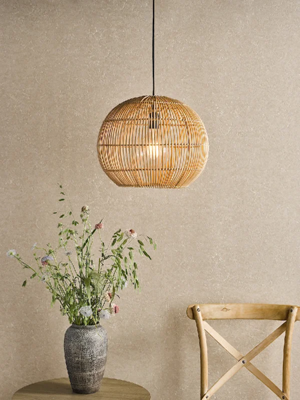Retro Ceiling Lights Inspired by the 1950s and 1960s DesignDar Kesler Pendant Rattan