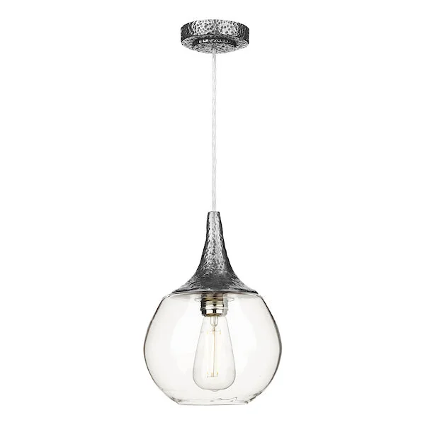 Gothic Ceiling Lights with Dark Metalwork and Pointed ArchesDavid Hunt Teardrop Pewter Pendant