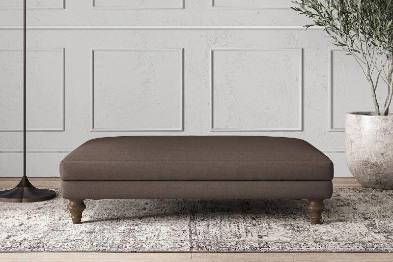Art Nouveau Ceiling Lights with Organic, Flowing ShapesDeni Large Footstool - Recycled Cotton Mocha