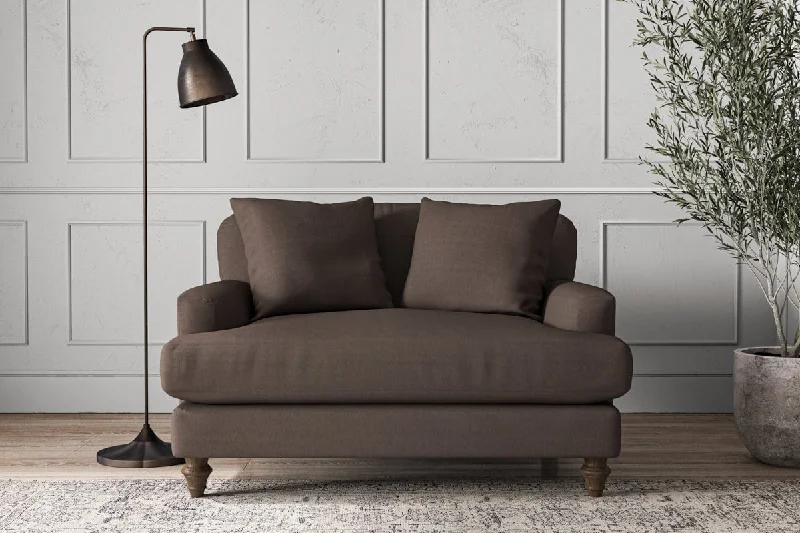 Rustic Ceiling Lights with Reclaimed Wood and Distressed FinishesDeni Love Seat - Recycled Cotton Mocha