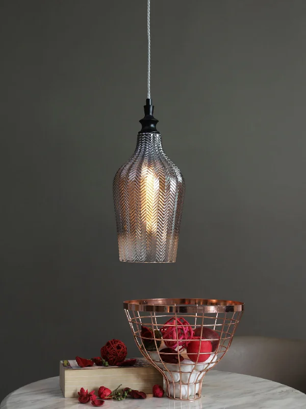 African - Inspired Ceiling Lights with Tribal Patterns and Natural MaterialsDerris Pendant Light