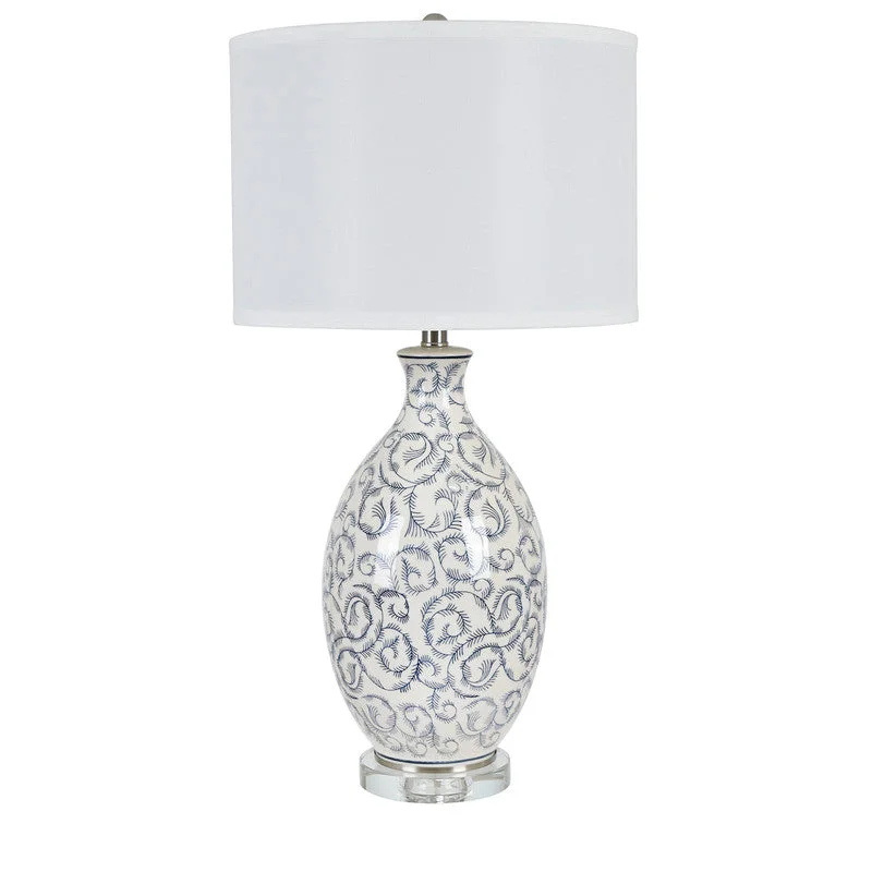 ceramic table lamps with hand painted designs for an artistic touchDorry Table Lamp