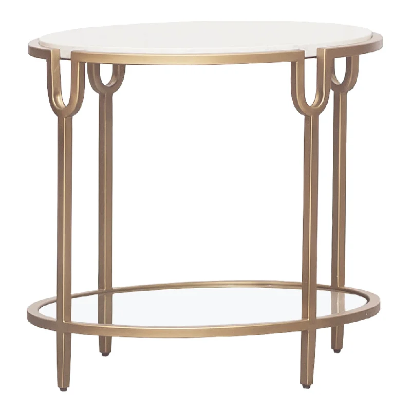 marble table lamps with a luxurious veined pattern for high end decorEast Camden Lamp Table