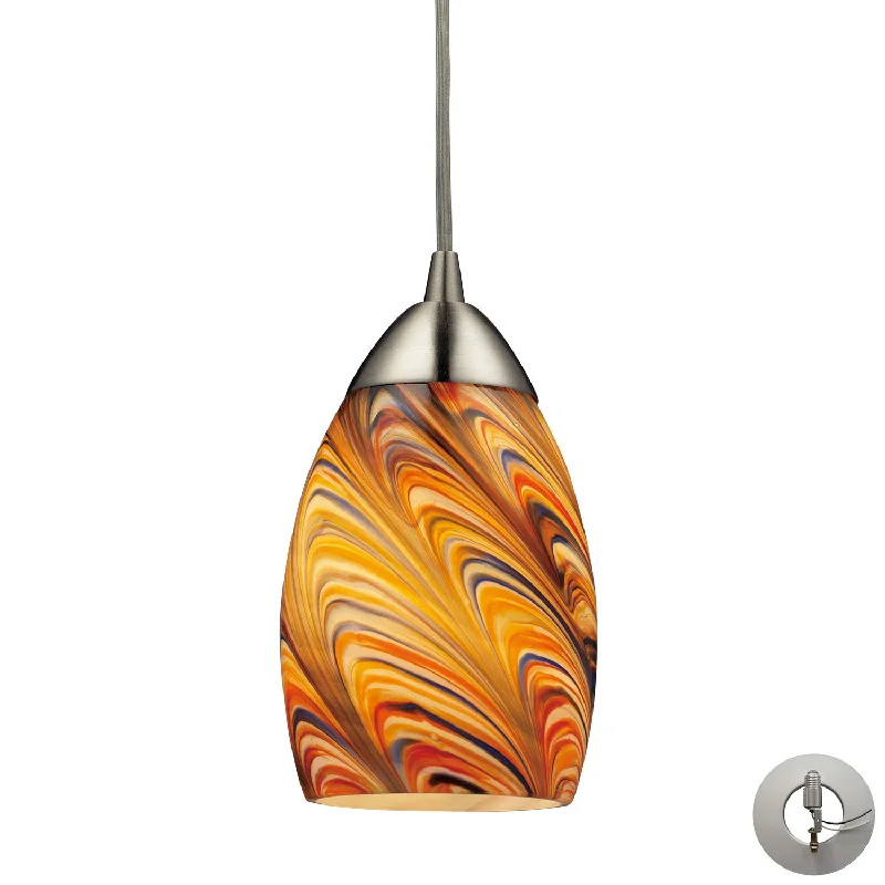 Moroccan Ceiling Lights with Colorful Stained Glass and Geometric CarvingsMini Vortex Mini Pendant
