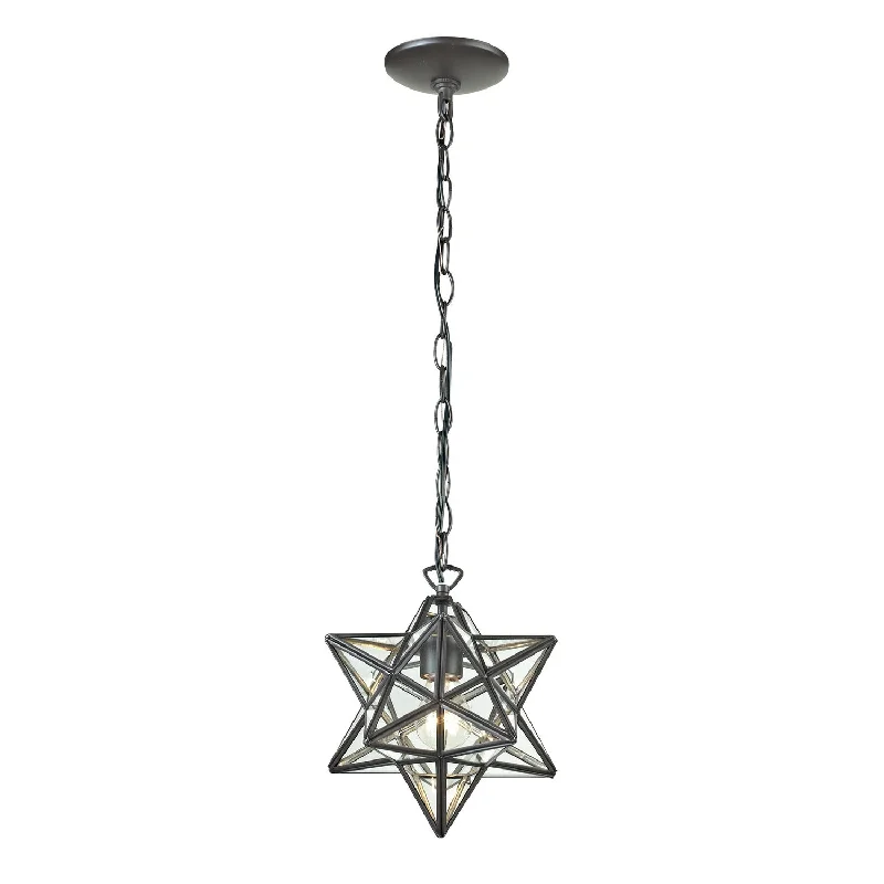 Art Deco Ceiling Lights with Geometric Patterns and Metallic FinishesStar Mini Pendant