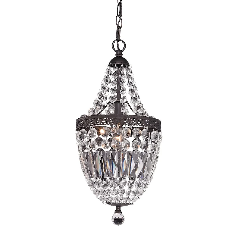 Metal Ceiling Lights in Brass, Copper, Stainless Steel, and IronElk Morley 122-026 Pendant Light - Clear