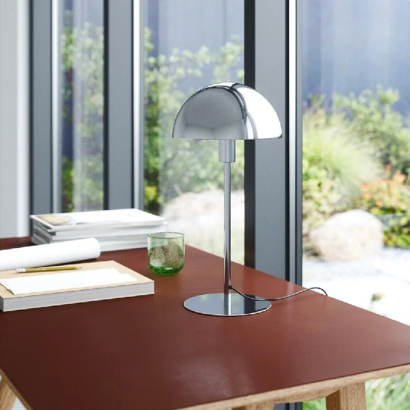 fabric table lamps with a linen shade for a relaxed and breathable lookEllen Table Lamp - Chrome