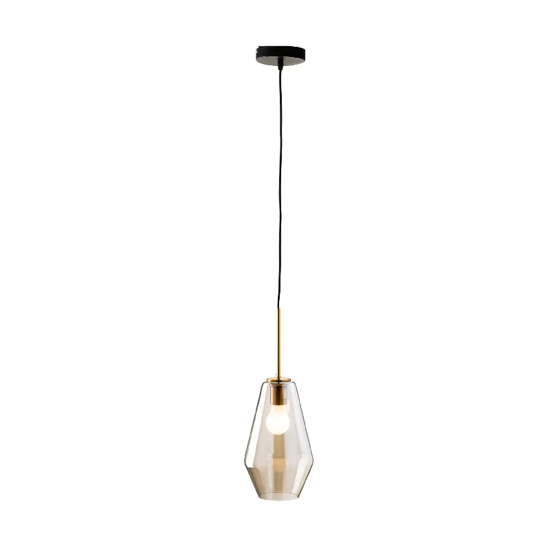 Chinese - Style Ceiling Lights with Red Lantern - Inspired DesignsEmbry Glass Pendant Champagne 200mm