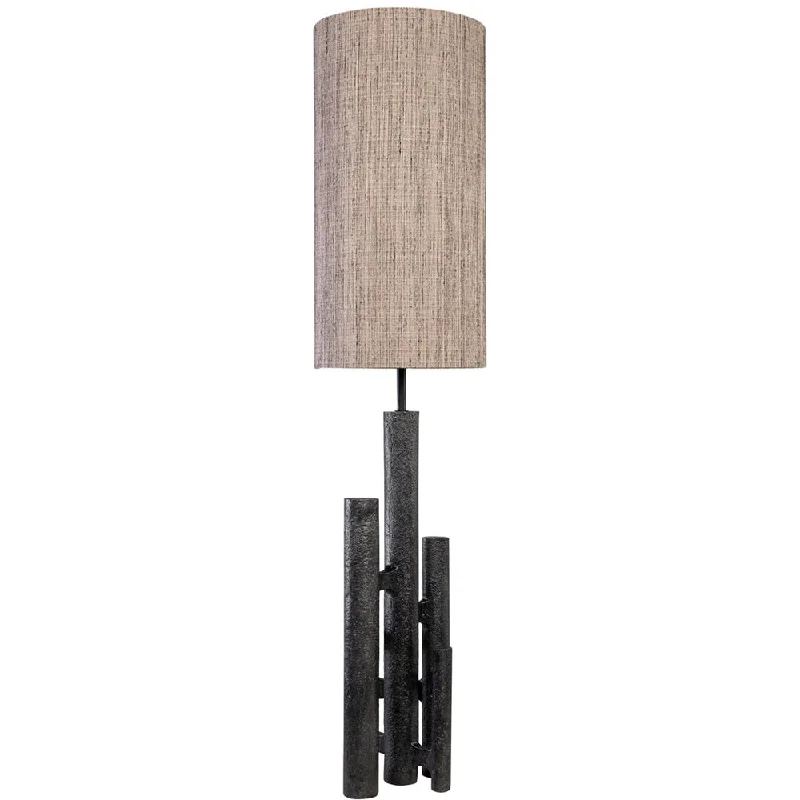 asian inspired table lamps with bamboo accents for a zen atmosphereEmmett Tall Lamp in Antique Black (Shade 60)