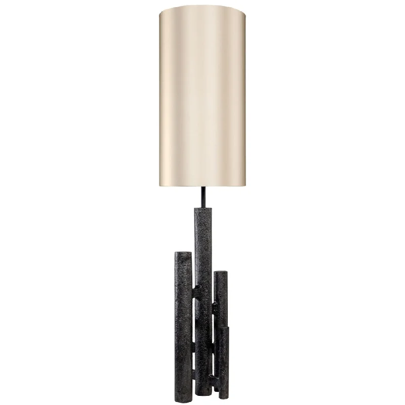 leather table lamps with a distressed texture for a rugged charmEmmett Tall Lamp in Antique Black (Shade 62)