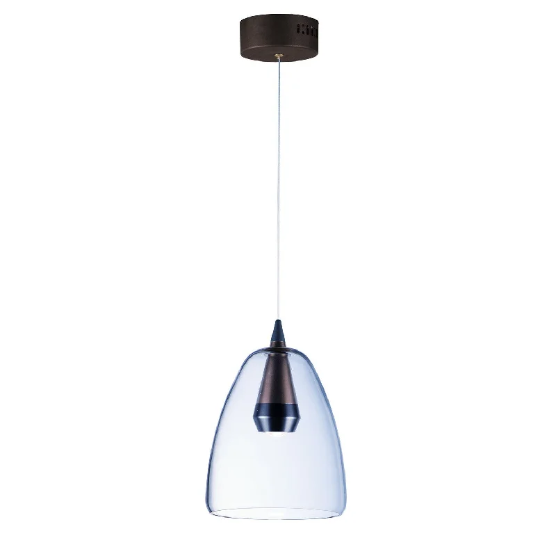 Art Deco Ceiling Lights with Geometric Patterns and Metallic FinishesET2 by Maxim Sven E24608-18BKCOF Pendant Light - Black / Coffee