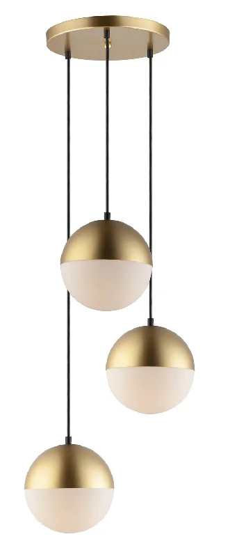 Bohemian Ceiling Lights with Beads, Tassels, and Colorful GlassHalf Moon LED Pendant