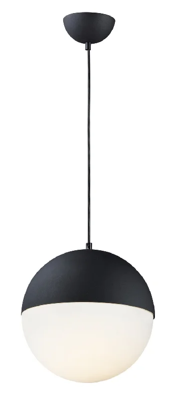 Gothic Ceiling Lights with Dark Metalwork and Pointed ArchesHalf Moon LED Pendant