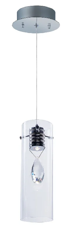 Bohemian Ceiling Lights with Beads, Tassels, and Colorful GlassSolitaire LED Pendant