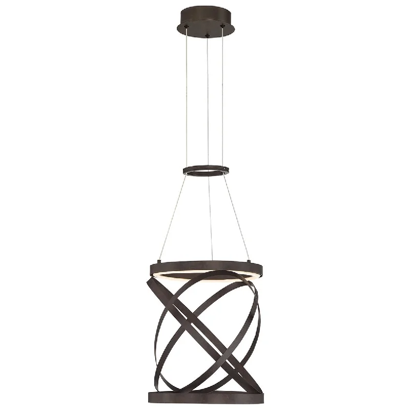 Victorian - Inspired Ceiling Lights with Ornate Crystal ChandeliersEurofase Avita LED Round Pendant - Small