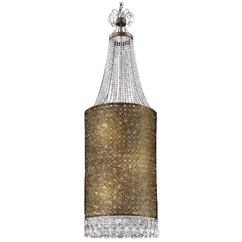 Japanese - Inspired Ceiling Lights with Shoji - Screen - like DiffusersEurofase Caramel 12-Light Pendant