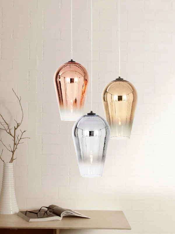 Victorian - Inspired Ceiling Lights with Ornate Crystal ChandeliersFaded 3-Light Pendant Light