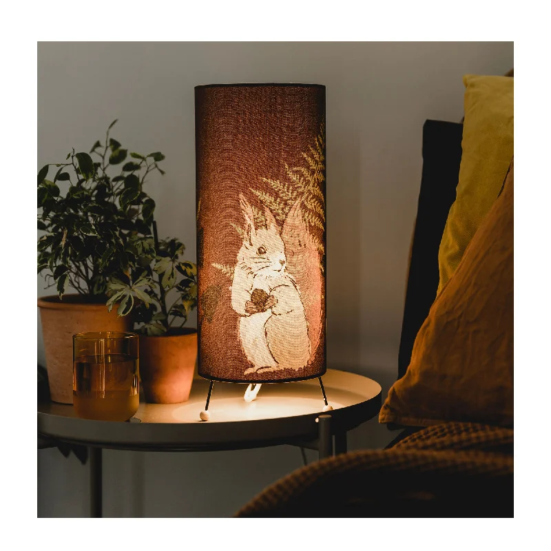 metal table lamps with a matte black finish for a sleek appearanceForest Floor Table Lamp