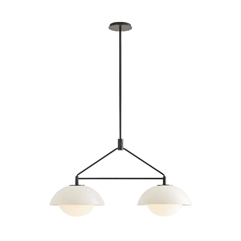 Victorian - Inspired Ceiling Lights with Ornate Crystal ChandeliersGlaze Linear Pendant