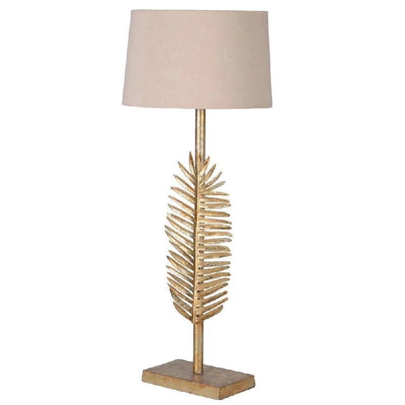crystal table lamps with dazzling prisms for a glamorous effectGold Palm Leaf Lamp – Excess Stock