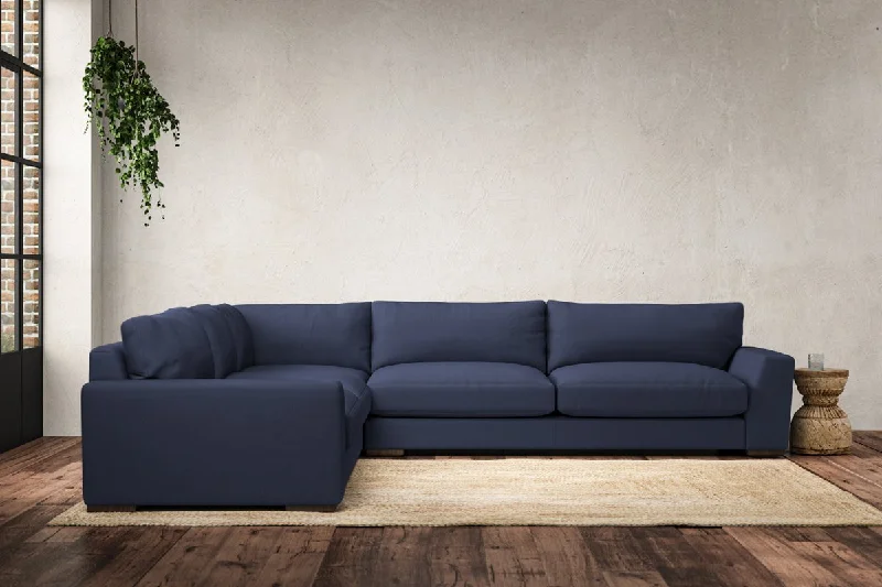 Japanese - Inspired Ceiling Lights with Shoji - Screen - like DiffusersGuddu Grand Left Hand Corner Sofa - Recycled Cotton Navy